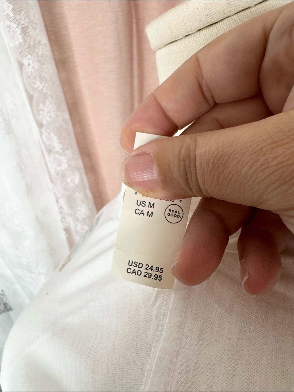Aerie canned sardines White Graphic Tee BIN#22 - Picture 4 of 4